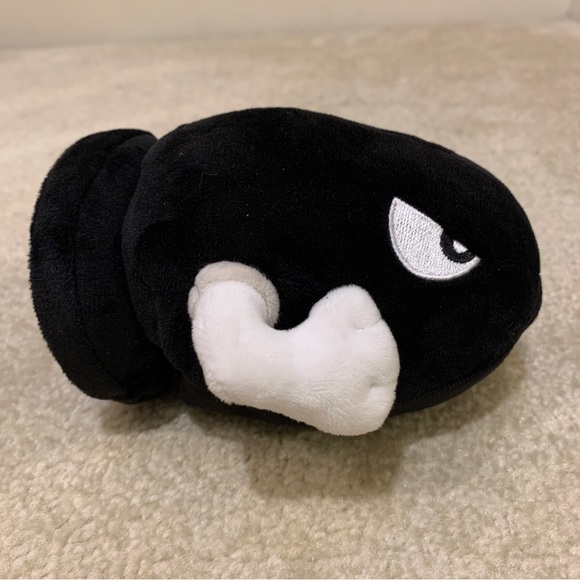 Nintendo Super Mario Bros Black Bullet Bill 6" Plush Stuffed Toy Figure 2017 - Picture 4 of 13